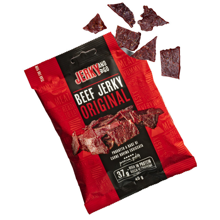 Jerky and Go Beef Jerky Original, sušena govedina od 45g 