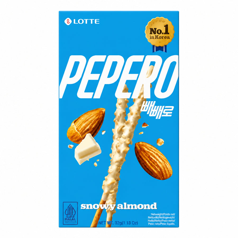 Lotte Pepero Snowy Almond - biscotti 32g