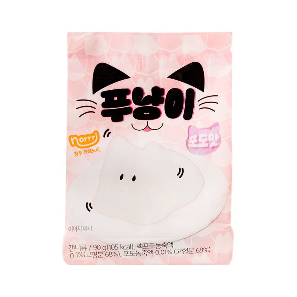 Punyangi Pudding Jelly Cat, puding od želea s okusom grožđa od 90g 