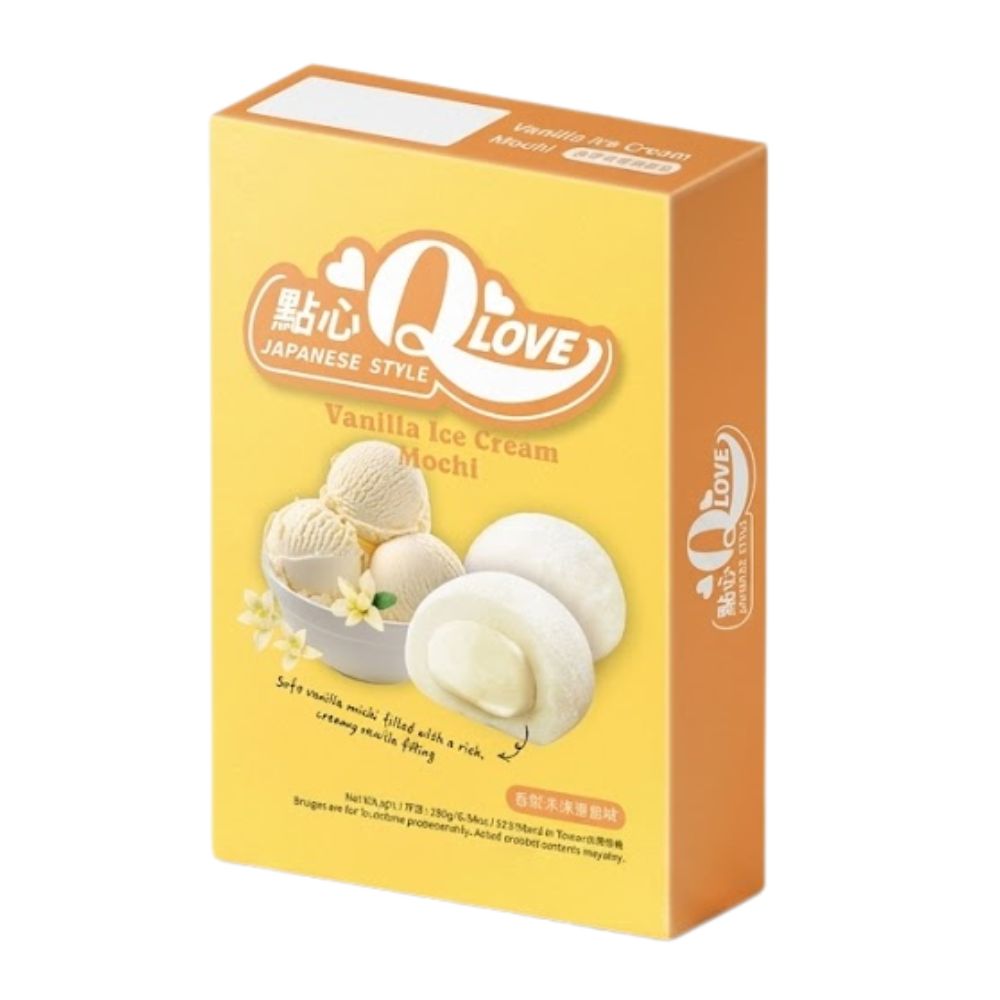 QLove Vanilla Ice Cream Mochi, mochi s okusom vanilije od 180 g 