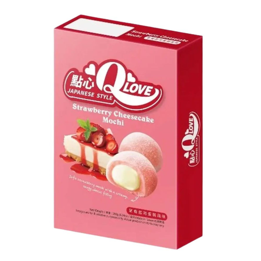 QLove Strawberry Cheesecake Mochi, mochi al gusto di cheesecake alla fragola da 180g