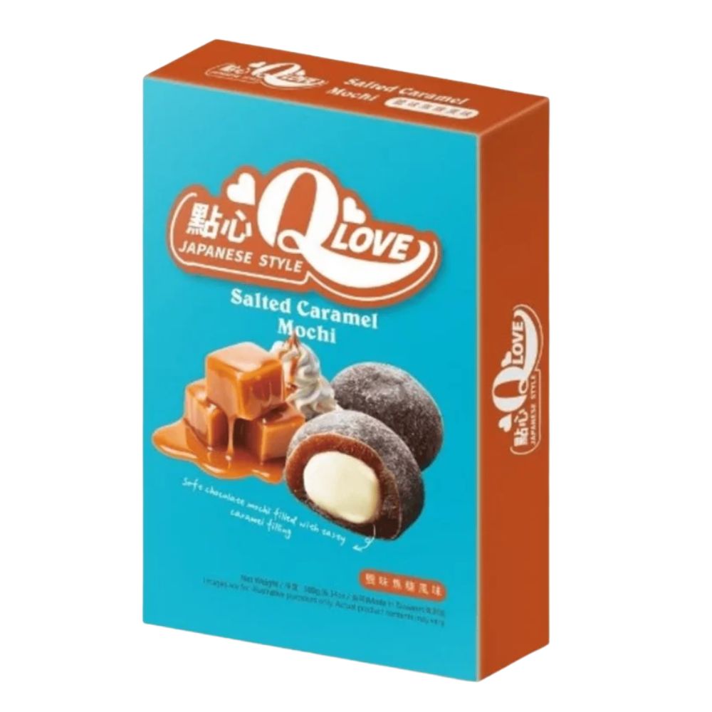 QLove Salted Caramel Mochi, mochi s okusom slanog karamela od 180 g 