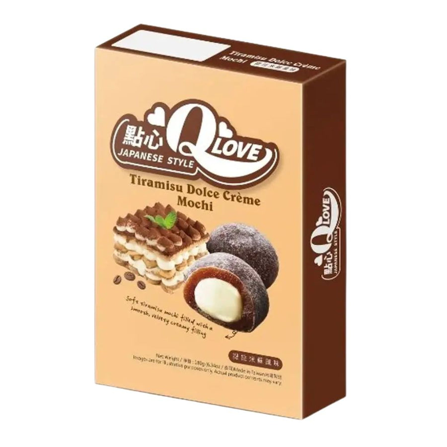 QLove Tiramisu Dolce Crème Mochi, mochi al gusto di tiramisù da 180g