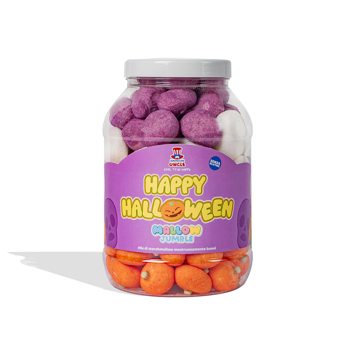 Mallow Jumble "Sretan Halloween", staklenka marshmallow koju možeš napuniti svojim omiljenim okusima 