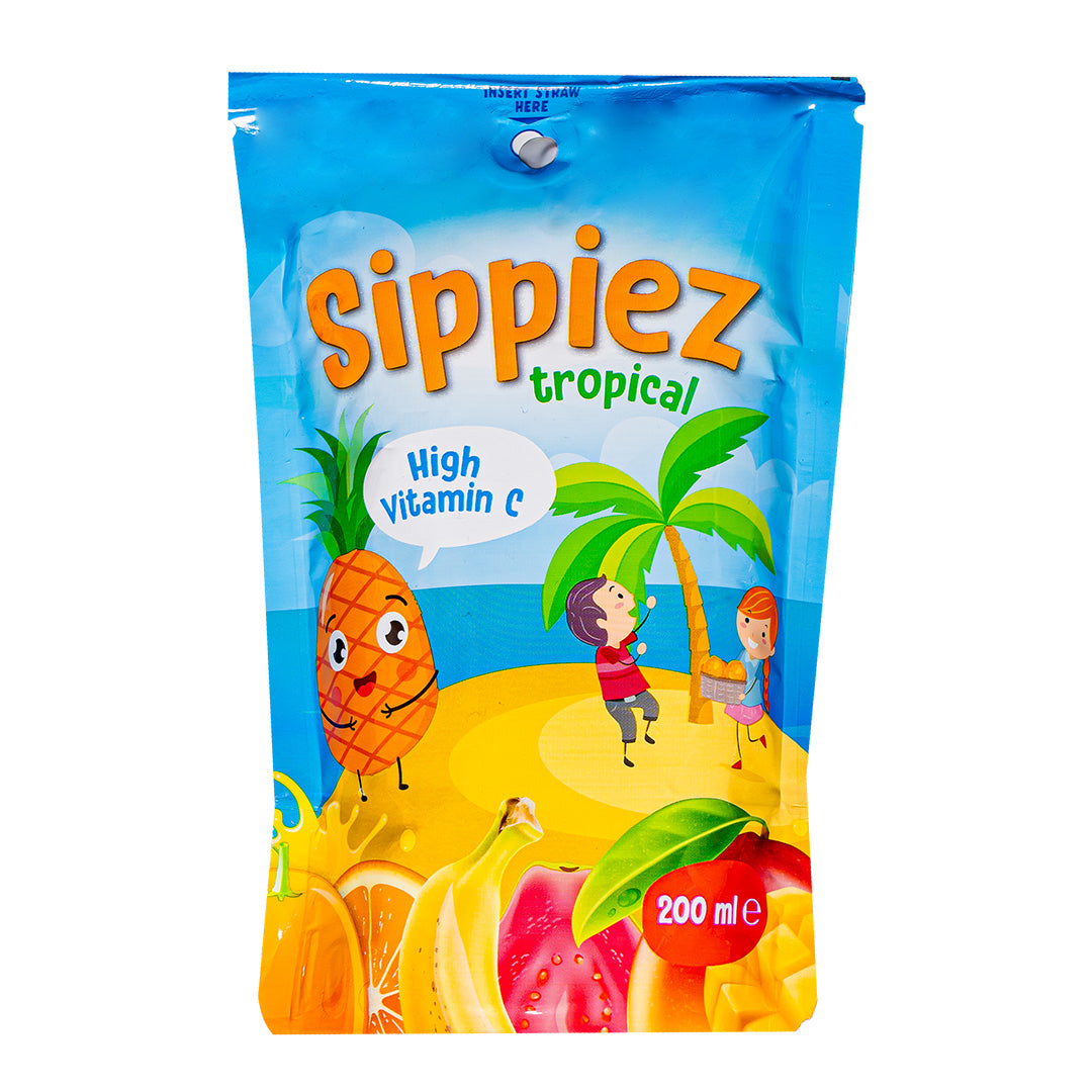 Sippiez Tropical Juice, voćni sok tropskog okusa od 200ml 