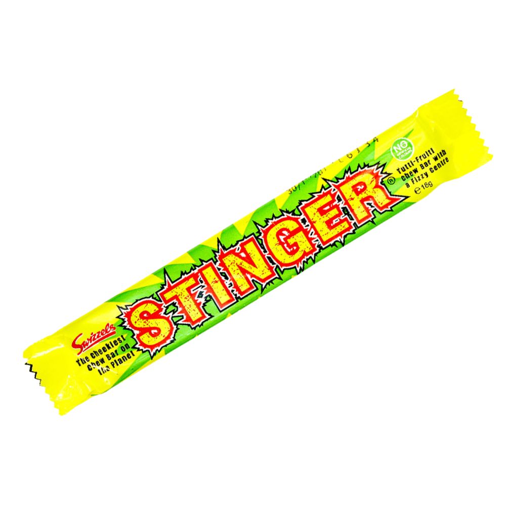 Swizzels Stinger Chew Bar Tutti Frutti, gumeni bombon s voćnim okusom od 18 g 