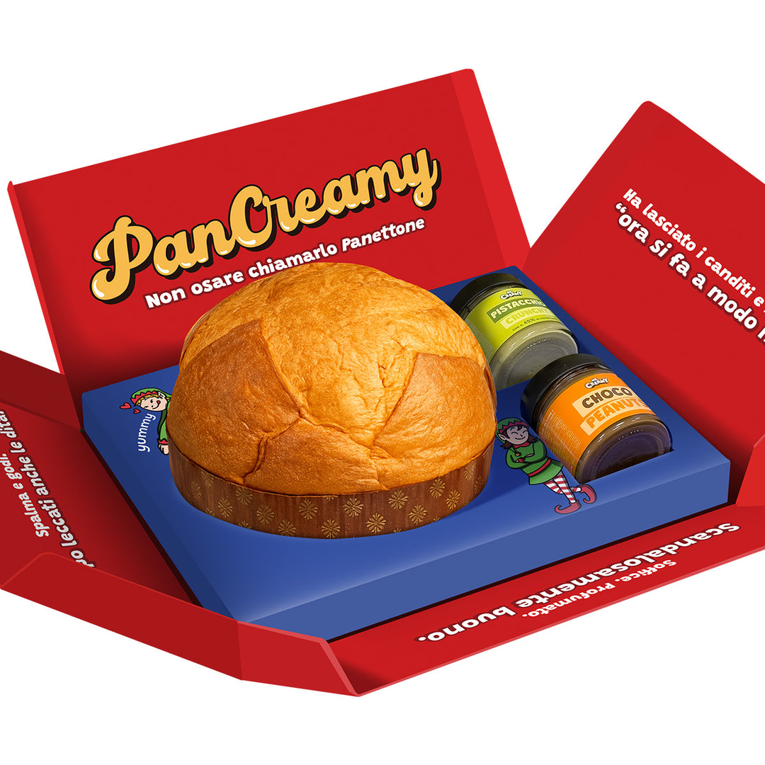 2x PanCreamy Vanilija, ručno rađeni Panettone od 900g + Mr. Creamy Pistacija Crunchy i Choco Peanuts od 200 g 