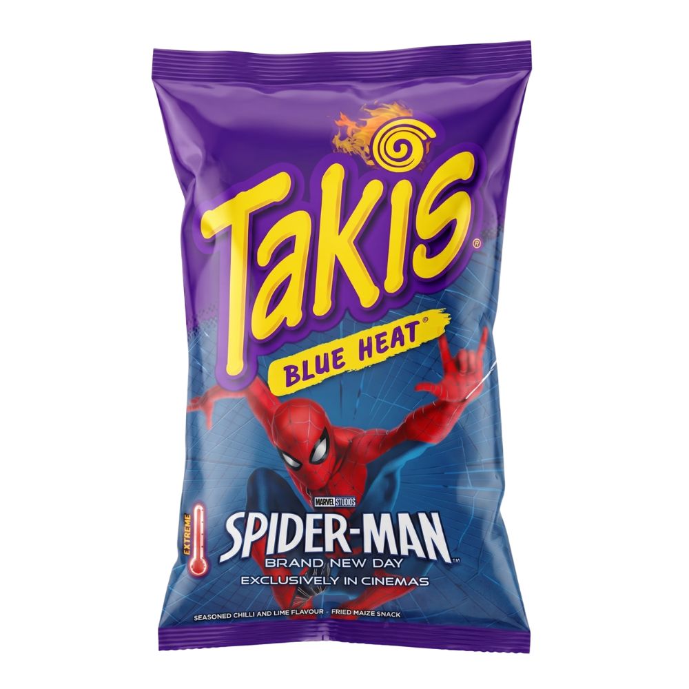 Takis Blue Heat, uvijeni čips od tortilje s okusom čilija i limete od 100g 