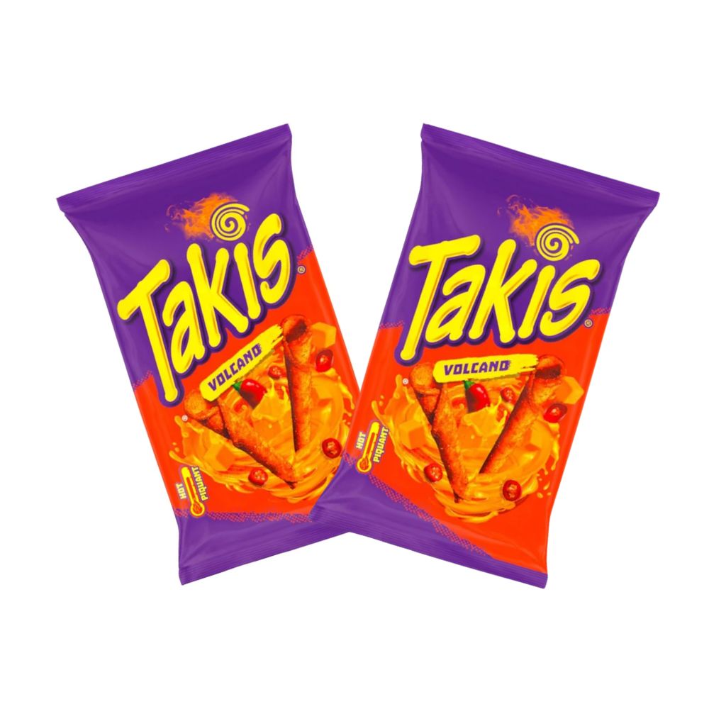 2 Takis TNT Queso Volcano, hrskavi tortilja valovi s pikantnim okusom sira 100g 