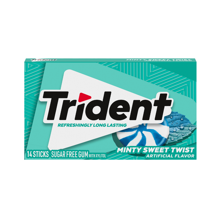 Trident Minty Sweet Twist, gomme da masticare al gusto di menta dolce da 31g