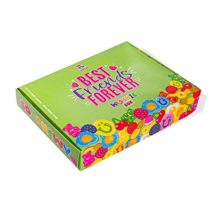 Wunnie box "Najbolji prijatelji zauvijek", Candy box za sastavljanje s omiljenim gumenim bombonima tvoje najbolje prijateljice - 1 kg 
