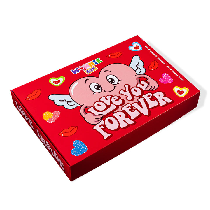 Wunnie box “Love You Forever”, Candy box za sastavljanje s omiljenim gumenim bombonima tvoje polovice - 1 kg 