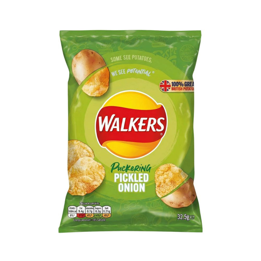 Walkers Crisps Pickled Onion - chips gusto cipolla da 32g