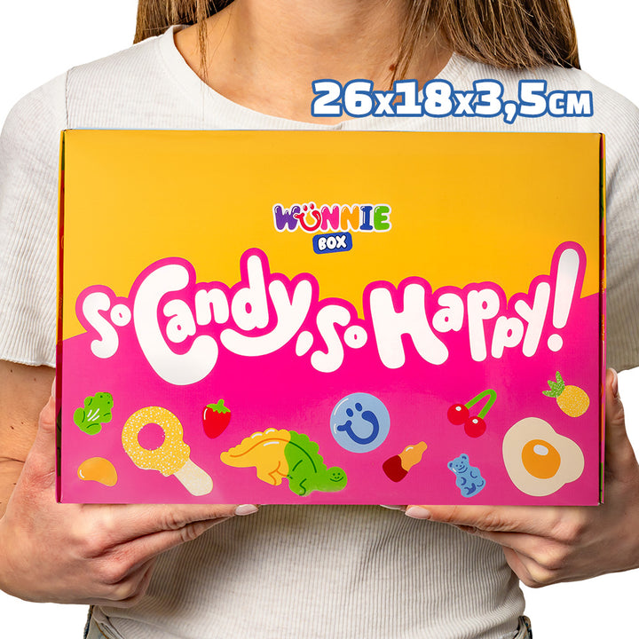 Wunnie box "So Candy, So Happy", kutija gumenih bombona za sastavljanje s tvojim omiljenim okusima - 1 kg 