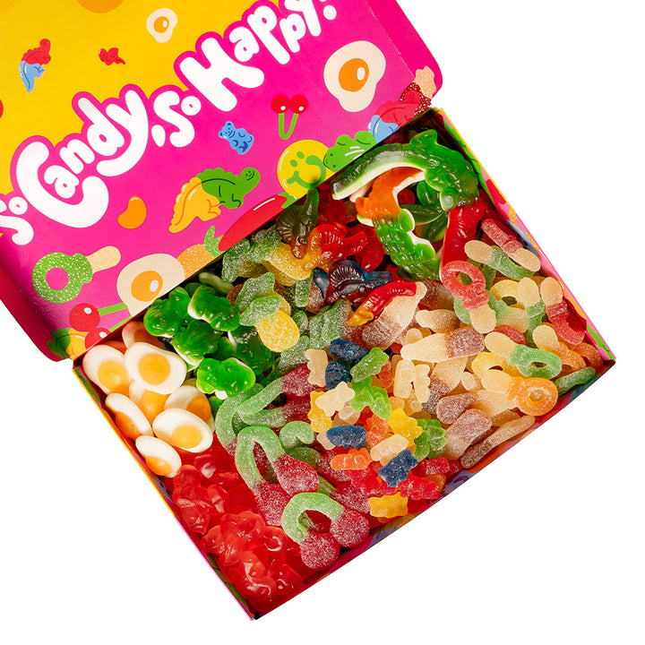 Wunnie box "So Candy, So Happy", kutija gumenih bombona za sastavljanje s tvojim omiljenim okusima - 1 kg 