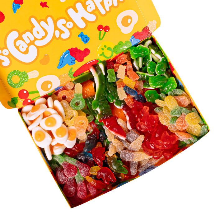 Wunnie box "So Candy, So Happy", kutija gumenih bombona za sastavljanje s tvojim omiljenim okusima - 1 kg 