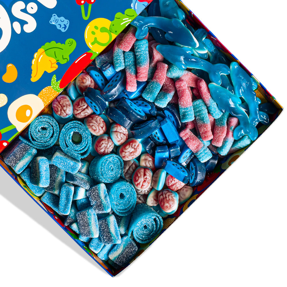 Fokus na plavim bombonima iz Wunnie box blue mix 