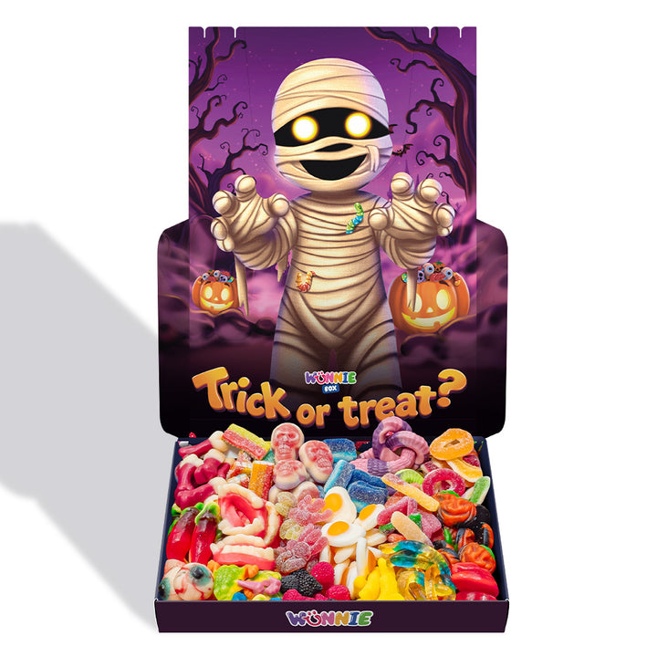 Wunnie box Posebna "Sretan Halloween" Frankie, kutija gumenih bombona koju možete sastaviti s vašim omiljenim okusima 
