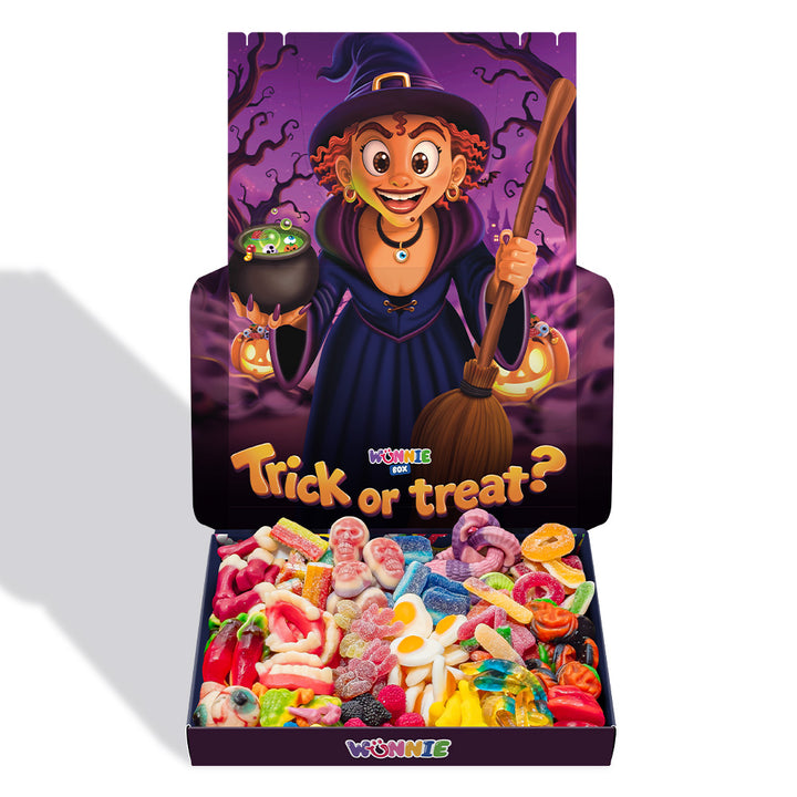 Wunnie box Posebna "Sretan Halloween" Frankie, kutija gumenih bombona koju možete sastaviti s vašim omiljenim okusima 