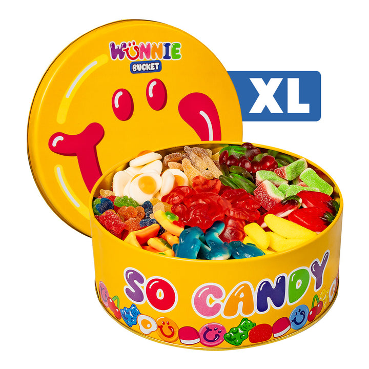 Latta da comporre di caramelle gommose da 3kg Wunnie Bucket Smile