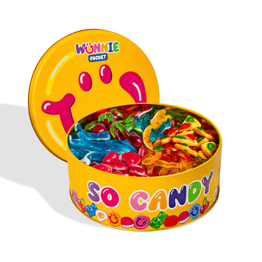 Wunnie Bucket jelly mix: limenka glatkih gumenih bombona