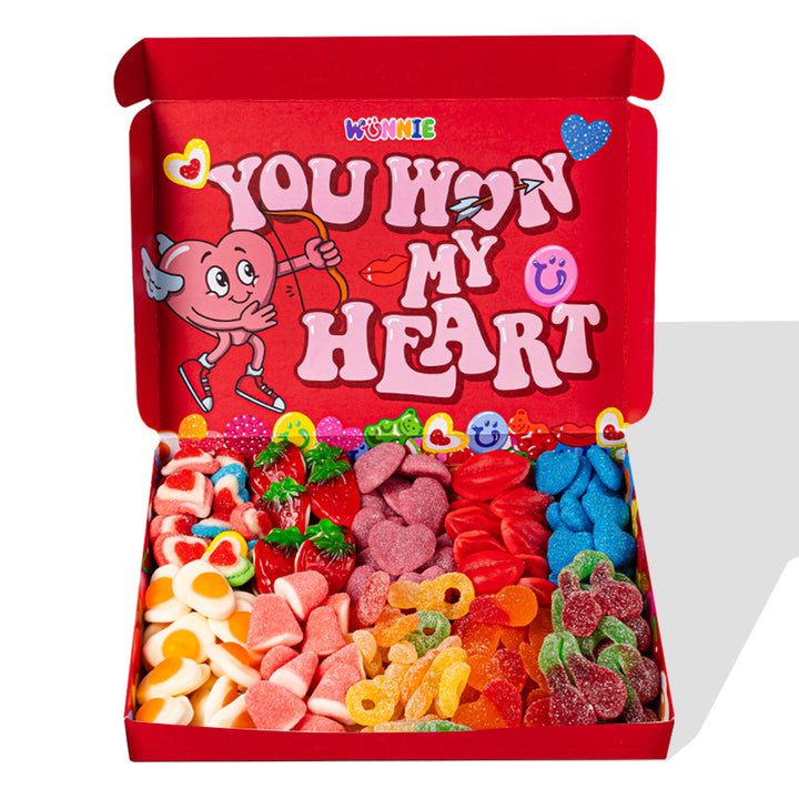 Wunnie box “Love You Forever”, Candy box za sastavljanje s omiljenim gumenim bombonima tvoje polovice - 1 kg 