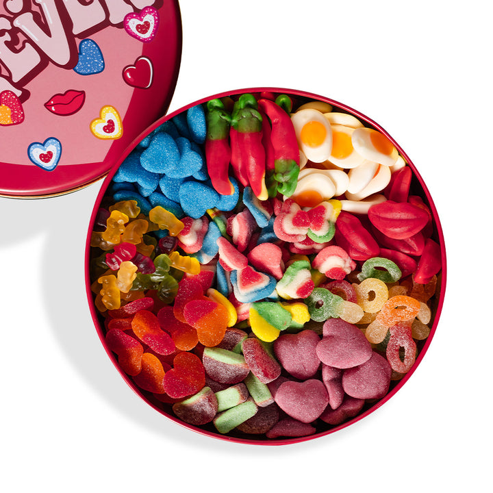 Wunnie Bucket “Love You Forever”, limenka gumenih bombona za sastavljanje s okusima koje voli tvoja polovica - 2 kg 