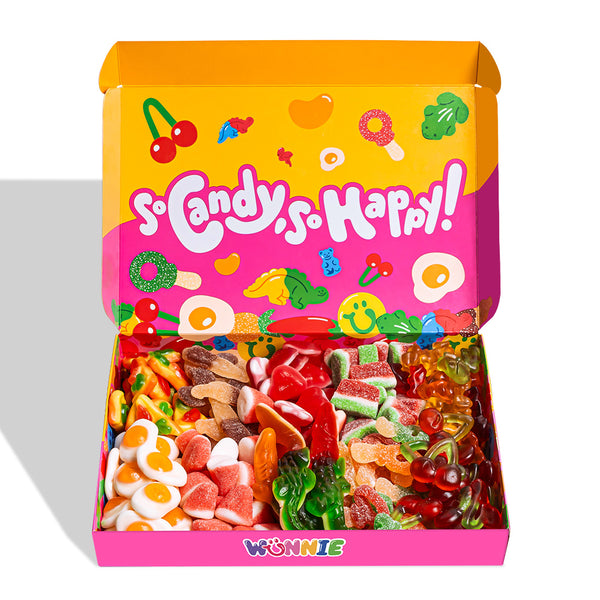 Wunnie box Pink "So Candy, So Happy", kutija gumenih bombona koje možeš složiti s omiljenim okusima 