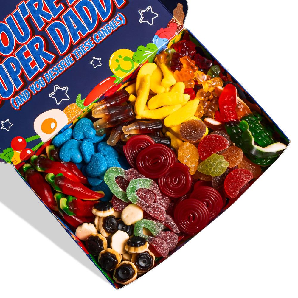 Focus su caramelle gommose della candy you're my super daddy