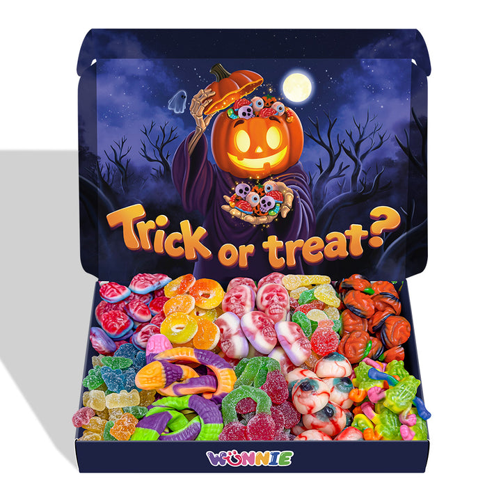 Wunnie Box "Sretan Halloween", kutija gumenih bombona za sastavljanje s tvojim omiljenim okusima 
