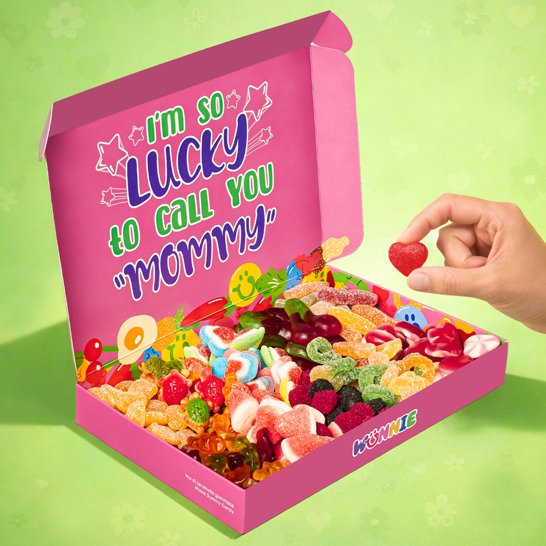 Candy Box con scritta I'm so luckey to call you mommy