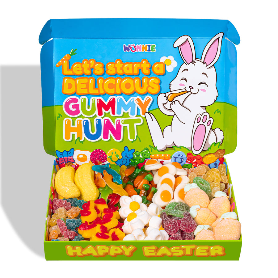 wunnie box easter con caramelle e marshmallow da 1kg