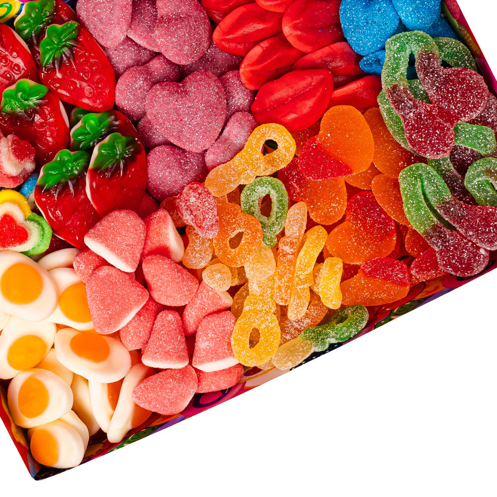 Wunnie box “Love You Forever”, Candy box za sastavljanje s omiljenim gumenim bombonima tvoje polovice - 1 kg 