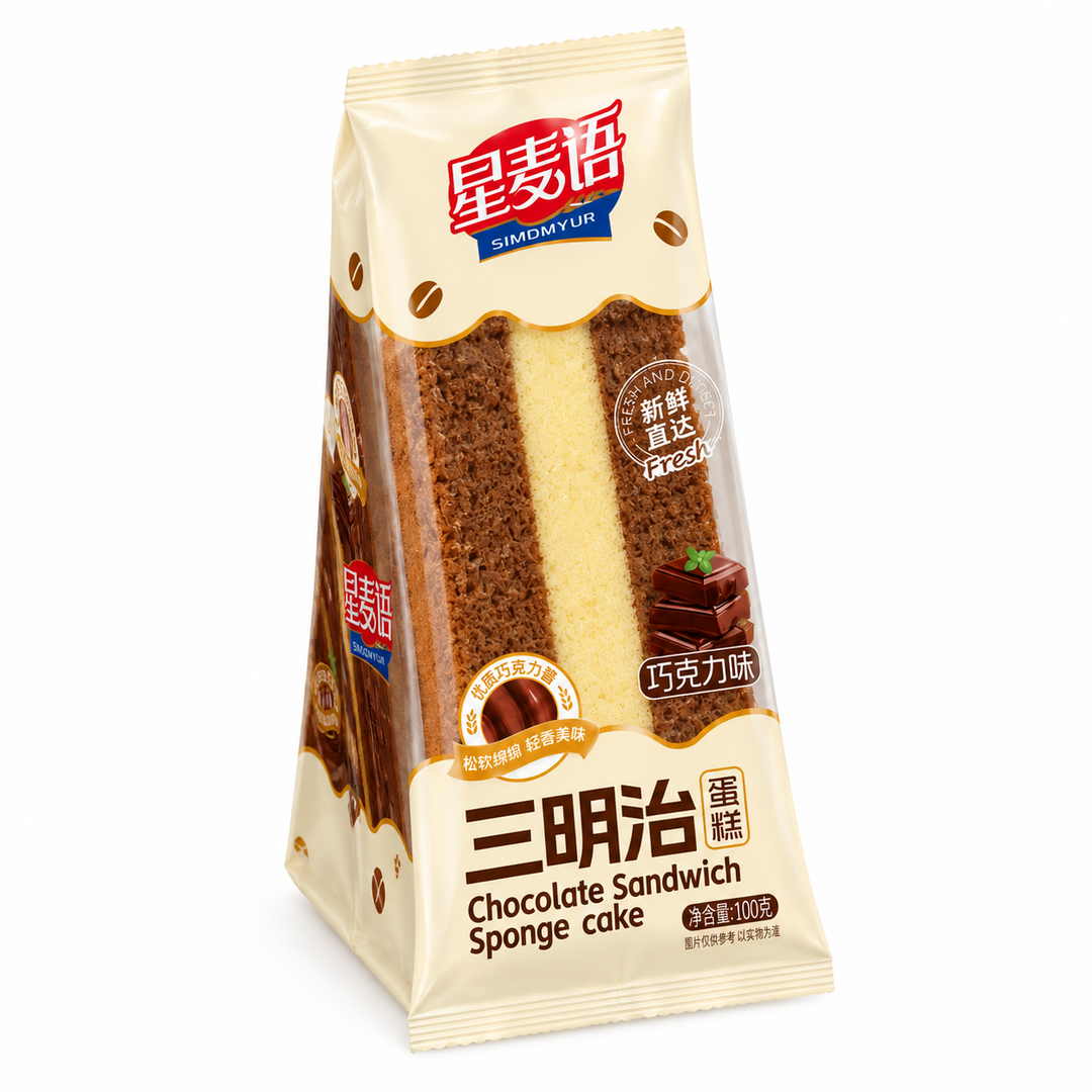 Xingmaiyu čokoladna sandwich torta, torta sendvič od čokolade od 100 g 