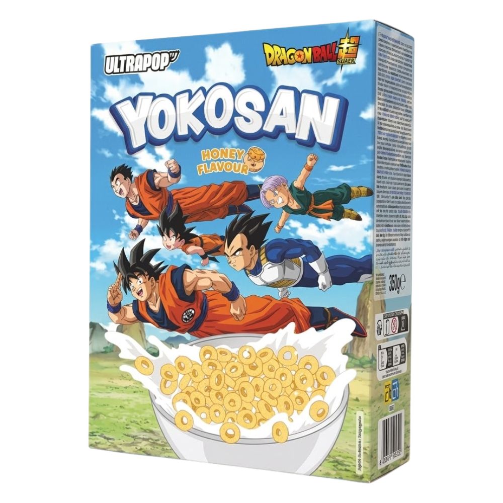 Yokosan Dragon Ball Super Honey Flavour, žitarice s okusom meda od 350 g 