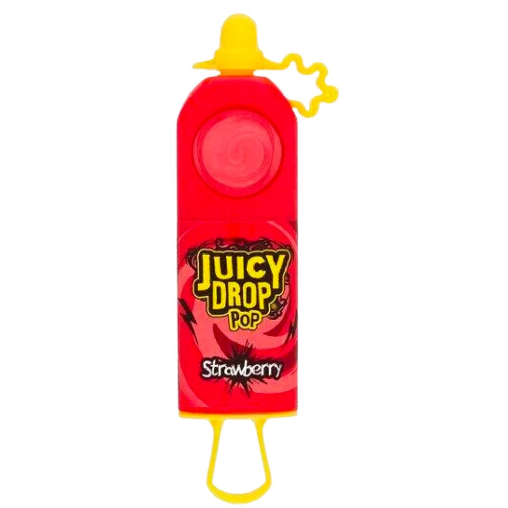 Juicy Drop Pop Strawberry, lizalica s tekućim bombonom s okusom jagode od 26g 