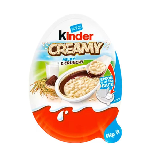 Kinder Creamy Milky & Crunchy, Kinder čokolada s kremom od mlijeka i puff rižom od 19g 