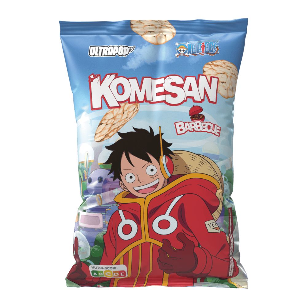 Ultra Pop Komesan Barbecue Luffy One Piece, rižini čips s okusom roštilja od 60g 