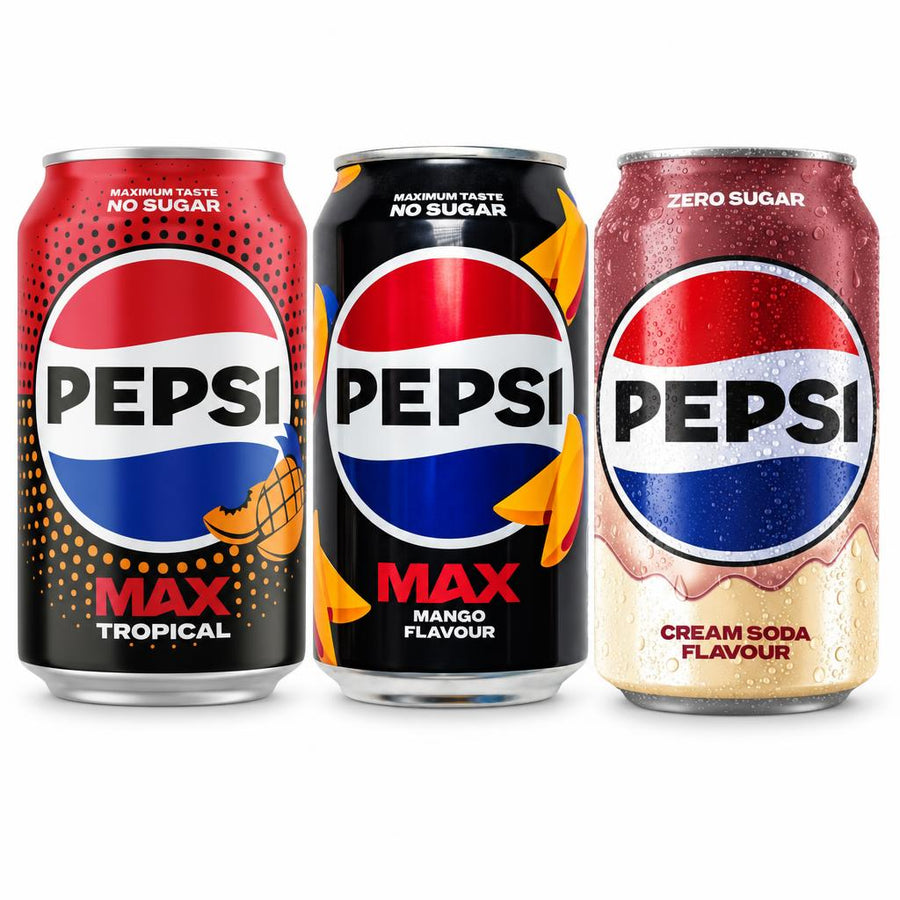 Pepsi Kit, 3 gazirana pića okusa tropskog voća, manga i cola i vanilije