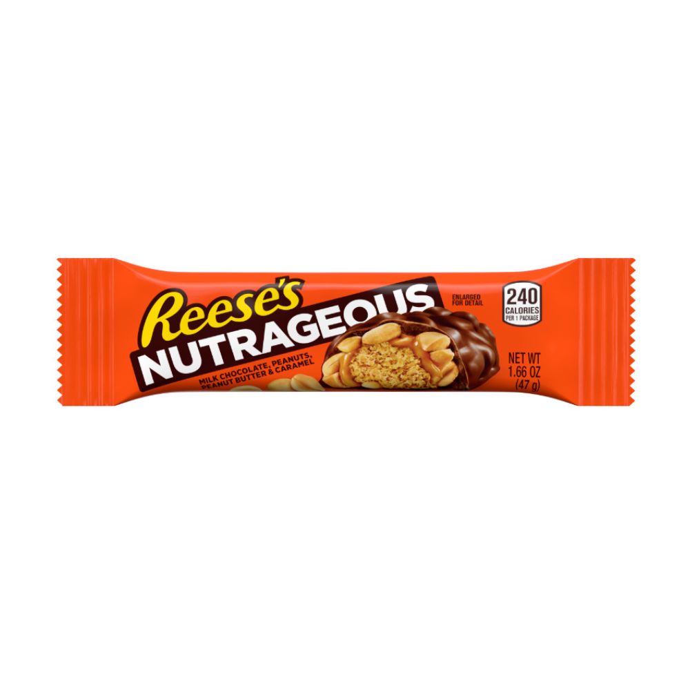 Reese's Nutrageous, pločica s maslacem od kikirikija i čokoladom od 47g 
