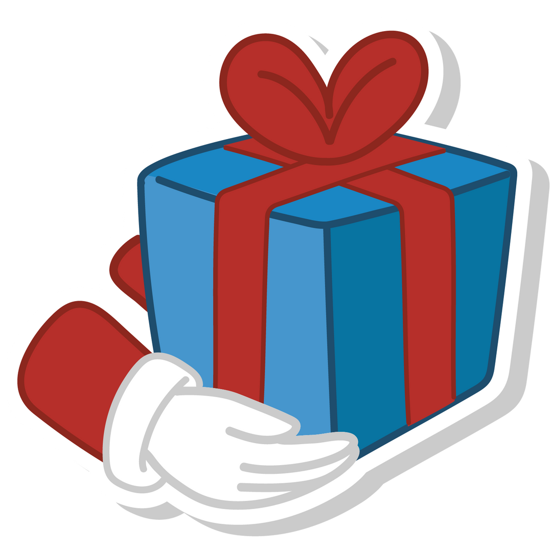 regali con mani babbo natale