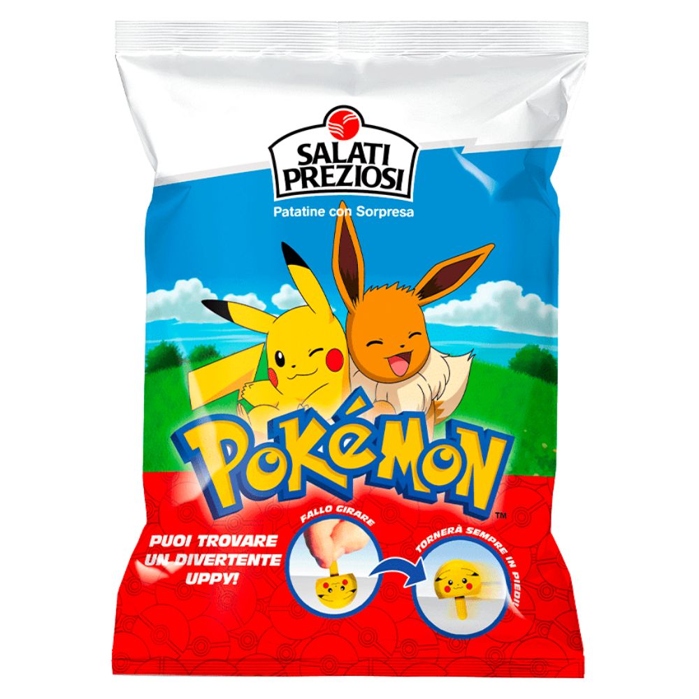 Salati Preziosi Pokemon, čips s iznenađenjem od 25g 