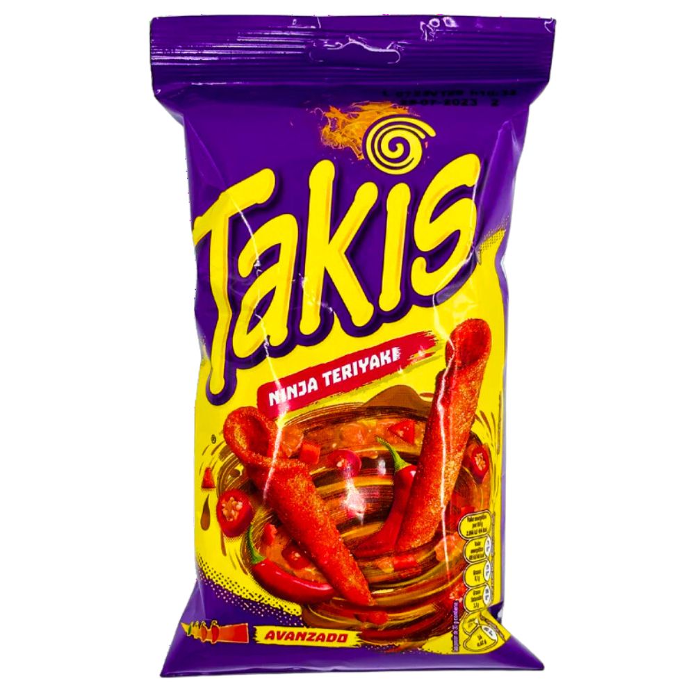 Takis Ninja Teriyaki, začinjeni tortilja čips s okusom teriyaki umaka od 90g 