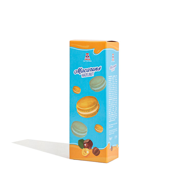 American Uncle Macarons Hazelnut, beze od badema punjene kremom od lješnjaka od 78g 