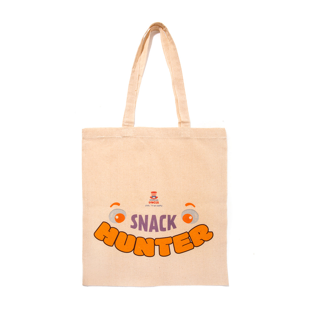 Shopper Snack Hunter, torba boje avana od izdržljivog pamuka, 35x40cm 