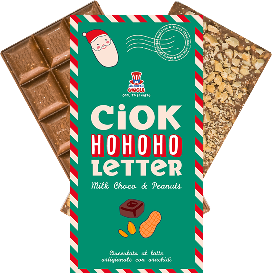 ChocoLetter Milk Choco & Peanuts, ručno rađena mliječna čokolada s kikirikijem od 100g 