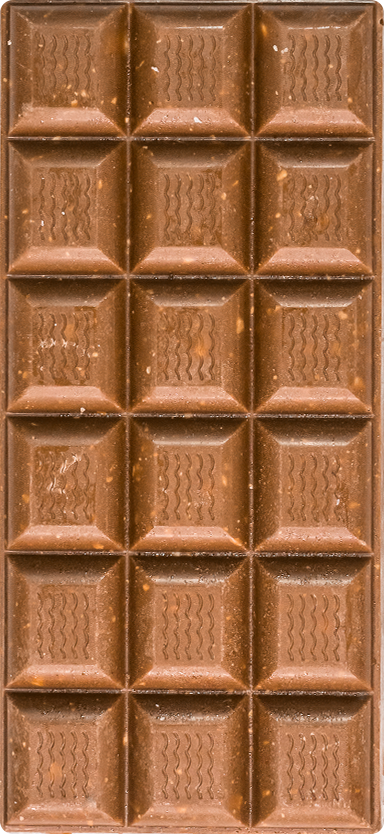 ChocoLetter Milk Choco & Peanuts, ručno rađena mliječna čokolada s kikirikijem od 100g 