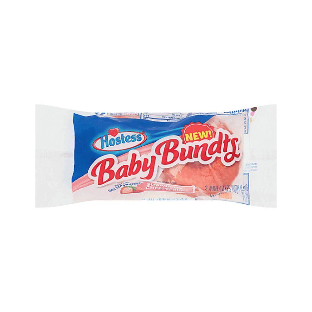 Hostess Baby Buntds Strawberry Cheescake, kolačić s okusom jagodnog cheesecakea od 71g 