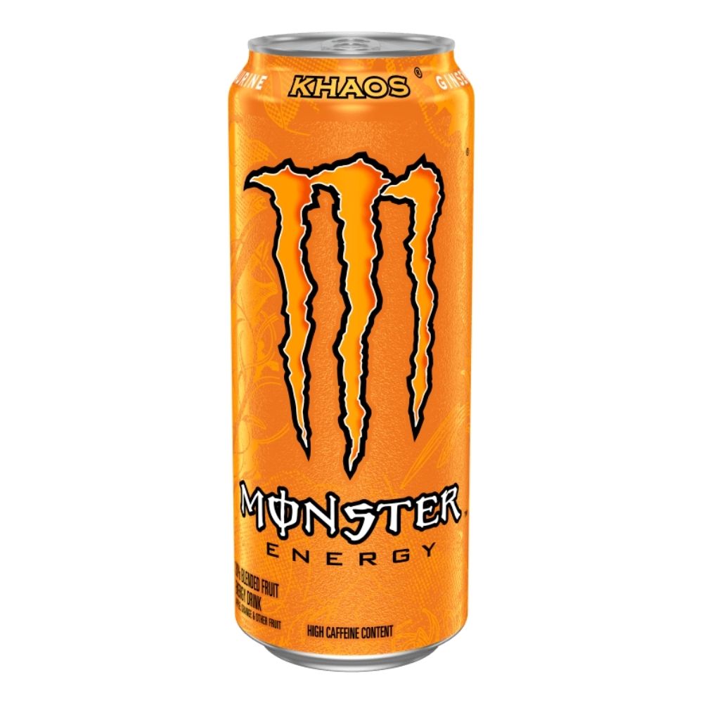 (Monster ne za kolekciju, oštećena) Monster Energy Khaos, energetsko piće s okusom naranče od 335ml 
