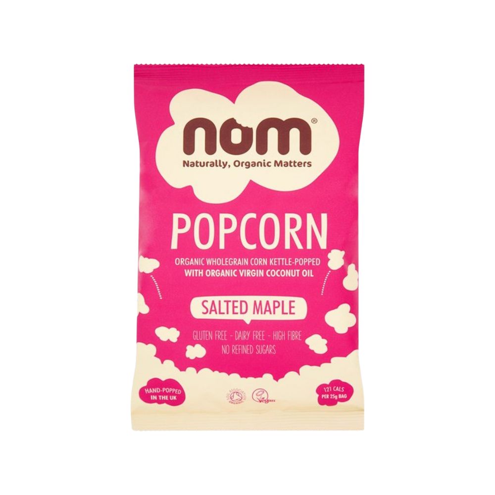 Nom Popcorn Salted Maple, slani kokice s okusom javorovog sirupa od 25g 